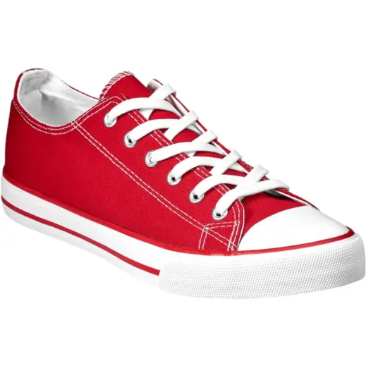 Unisex Trendi Canvas Sneaker Red Front